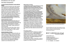 METAMEDIALE ART GALLERY ANTONIO NUNZ|ANTE