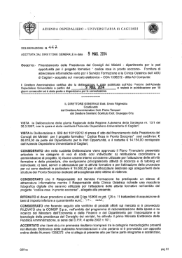 Deliberazione n. 447 del 09.05.2014