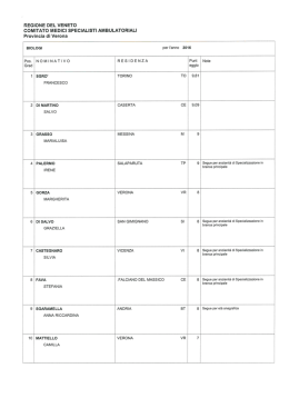 Scarica la graduatoria