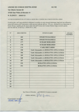 documento principale - Unione Destra Adige