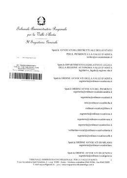 scarica la comunicazione - Consiglio dell`Ordine degli Avvocati di