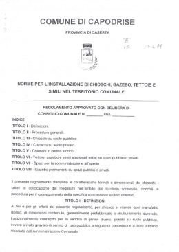 Installazione Chioschi e gazebo