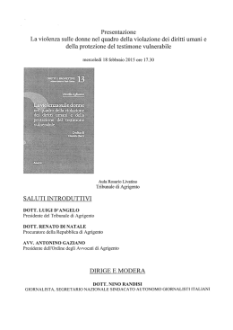 Violenza sull edonne 18.02.15