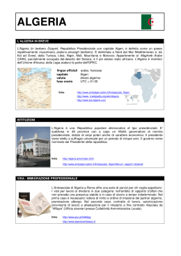 ALGERIA ALGERIA - Ordine Architetti provincia di Bergamo
