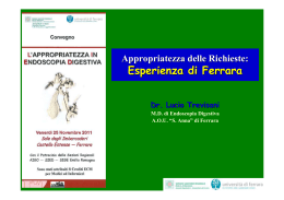 Appropriatezza delle Richieste in E_D