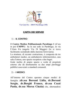 CARTA DEI SERVIZI