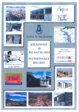 RELAZIONE BILANCIO DI PREVISIONE 2013