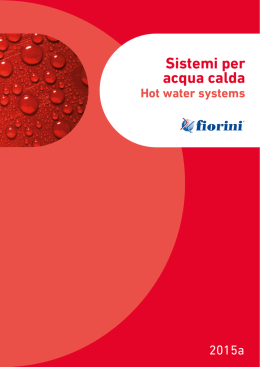 Sistemi per acqua calda Hot water systems