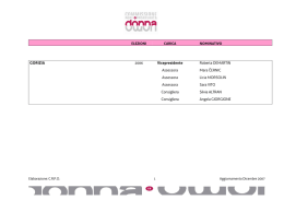 G O R IZIA 2ΘΘ6 Vicepresidente Roberta DEM ARTIN Assessora M