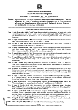 Direzione Marittima di Genova Servizio Amministrativo Logistico