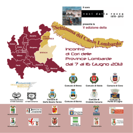 dal 7 al 16 Giugno 2013