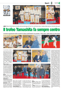 Il trofeo Yamashita fa sempre centro