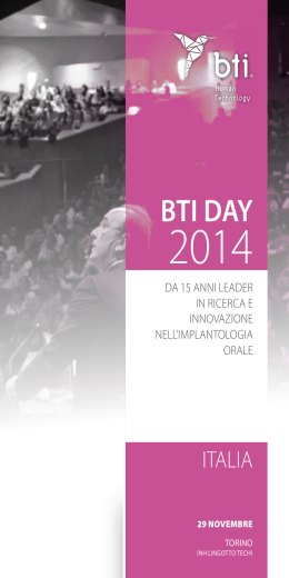 bti day italia· 2014