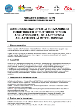 corso per la formazione di istruttrici
