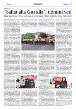 &ldquo;Salita alla Guardia&rdquo;, uomini veri