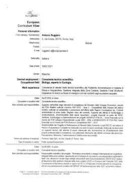 Curriculum vitae