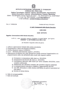 istituto d`istruzione superiore &ldquo;p. d`aquileia&rdquo; cividale del friuli (ud)