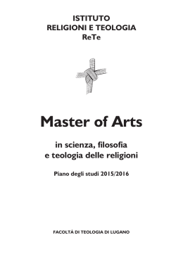 Master ReTe - Facolt&agrave; di Teologia