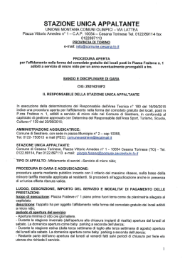 bando - Comune di Sestriere
