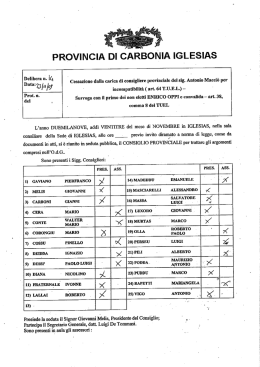 PROVINCIA DI CARBONIA IGLESIAS