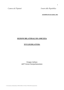 Sezioni bilaterali di amicizia