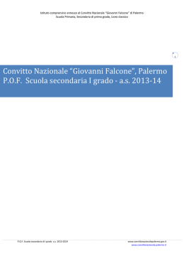 Palermo POF Scuola secondaria I grado - as 2013-14