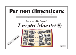I NOSTRI MAESTRI n. 5, marzo 2007