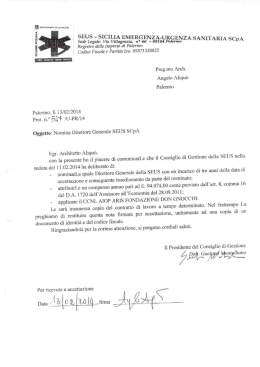 Nomina e compenso dg Angelo Aliqu&ograve;