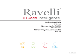 Listino ricambi originali Ravelli Ecoteck 2014