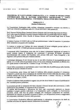 verbale n. 1 - Università degli Studi dell`Insubria