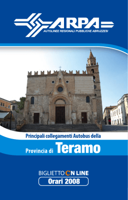 orario delle corse ARPA di Teramo
