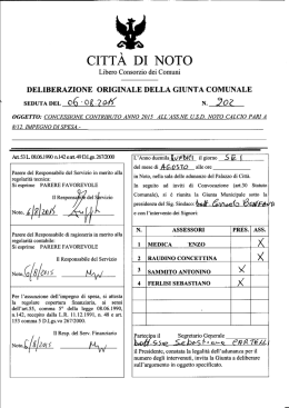 CITTÀ DI NOTO - Comune di Noto