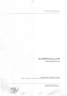 Curriculum Alessandro Martinelli
