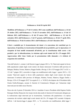 n. 16 del 30 Aprile 2015