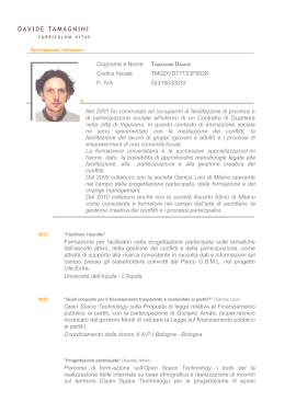 Curriculum - Parco Nazionale del Gran Sasso e Monti della Laga