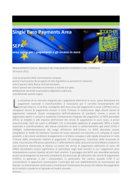 Single Euro Payments Area SEPA