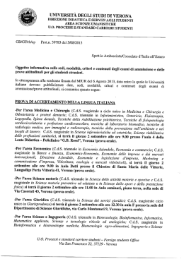 Universit&agrave; degli Studi di Verona