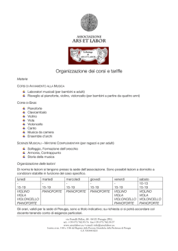 Informazioni e Regolamento - Associazione ARS ET LABOR