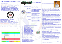 CALENDARIO CAMPIONATO B2: