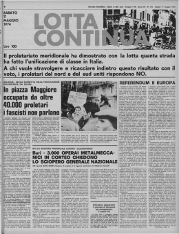 In piazza Maggiore occupata da oltre 40.000 proletari i fascisti non