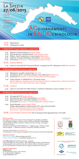 locandina - ASL n&deg; 5 Spezzino