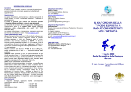 il carcinoma della tiroide esposta a radiazioni ionizzanti nell