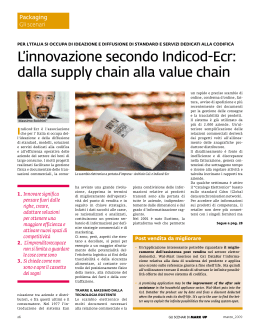 L`innovazione secondo Indicod-Ecr: dalla supply chain