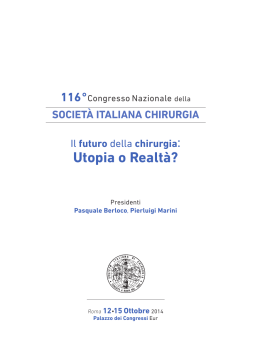 programma - 116° Congresso Nazionale Societa` Italiana di Chirurgia