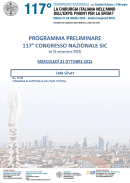 Programma - Ordine dei Medici-chirurghi e degli Odontoiatri