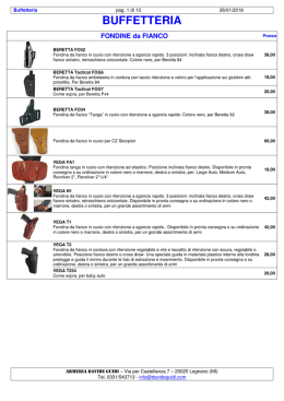 BUFFETTERIA - armeria davide guidi