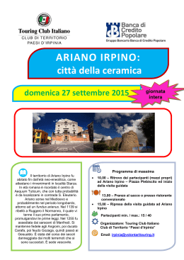 ARIANO IRPINO: - Touring Club Italiano