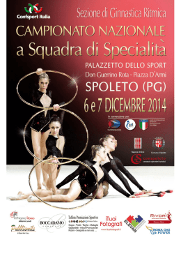 Ordine di Gara Campionato Nazionale a Squadre