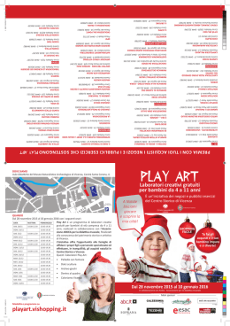 Depliant PlayArt - Comune di Vicenza