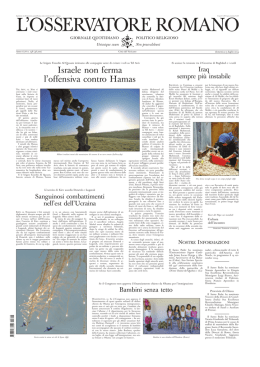 L`OSSERVATORE ROMANO